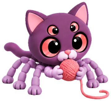 Websy, a spider kitten